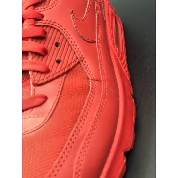 nike air max 90 mens size 10 mesh toe lace up red 931902-994 main image 12